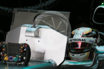 World © Octane Photographic Ltd. Mercedes AMG Petronas F1 W06 Hybrid – Lewis Hamilton. Saturday 26th September 2015, F1 Japanese Grand Prix, Practice 3, Suzuka. Digital Ref: