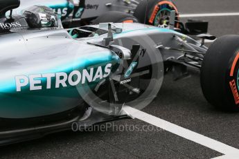 World © Octane Photographic Ltd. Mercedes AMG Petronas F1 W06 Hybrid – Nico Rosberg and Lewis Hamilton. Saturday 26th September 2015, F1 Japanese Grand Prix, Practice 3, Suzuka. Digital Ref: