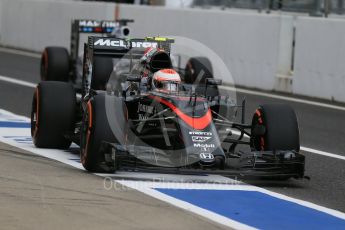 World © Octane Photographic Ltd. McLaren Honda MP4/30 - Jenson Button and Williams Martini Racing FW37 – Felipe Massa. Saturday 26th September 2015, F1 Japanese Grand Prix, Practice 3, Suzuka. Digital Ref: