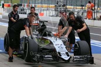 World © Octane Photographic Ltd. Sahara Force India VJM08B – Nico Hulkenberg. Saturday 26th September 2015, F1 Japanese Grand Prix, Practice 3, Suzuka. Digital Ref: