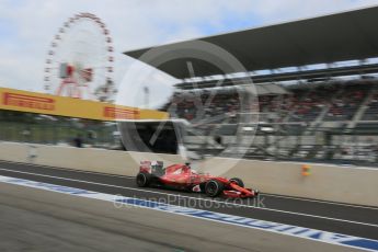 World © Octane Photographic Ltd. Scuderia Ferrari SF15-T– Sebastian Vettel. Saturday 26th September 2015, F1 Japanese Grand Prix, Practice 3, Suzuka. Digital Ref: