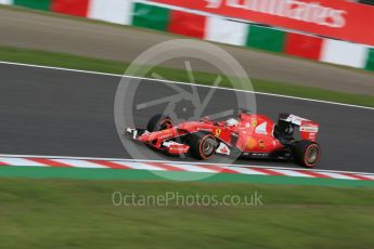 World © Octane Photographic Ltd. Scuderia Ferrari SF15-T– Sebastian Vettel. Saturday 26th September 2015, F1 Japanese Grand Prix, Qualifying, Suzuka. Digital Ref: