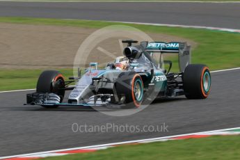 World © Octane Photographic Ltd. Mercedes AMG Petronas F1 W06 Hybrid – Lewis Hamilton. Saturday 26th September 2015, F1 Japanese Grand Prix, Qualifying, Suzuka. Digital Ref: