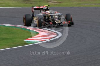World © Octane Photographic Ltd. Lotus F1 Team E23 Hybrid – Pastor Maldonado. Saturday 26th September 2015, F1 Japanese Grand Prix, Qualifying, Suzuka. Digital Ref: