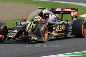 World © Octane Photographic Ltd. Lotus F1 Team E23 Hybrid – Pastor Maldonado. Saturday 26th September 2015, F1 Japanese Grand Prix, Qualifying, Suzuka. Digital Ref: