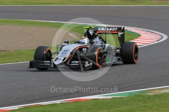 World © Octane Photographic Ltd. Sahara Force India VJM08B – Sergio Perez. Saturday 26th September 2015, F1 Japanese Grand Prix, Qualifying, Suzuka. Digital Ref: