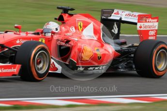 World © Octane Photographic Ltd. Scuderia Ferrari SF15-T– Sebastian Vettel. Saturday 26th September 2015, F1 Japanese Grand Prix, Qualifying, Suzuka. Digital Ref:
