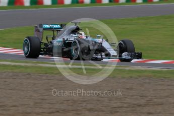 World © Octane Photographic Ltd. Mercedes AMG Petronas F1 W06 Hybrid – Lewis Hamilton. Saturday 26th September 2015, F1 Japanese Grand Prix, Qualifying, Suzuka. Digital Ref: