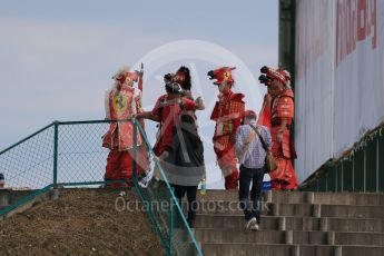 World © Octane Photographic Ltd. Fans in full costume. Saturday 26th September 2015, F1 Japanese Grand Prix, Qualifying, Suzuka. Digital Ref: