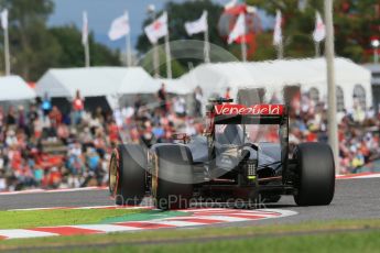 World © Octane Photographic Ltd. Lotus F1 Team E23 Hybrid – Pastor Maldonado. Saturday 26th September 2015, F1 Japanese Grand Prix, Qualifying, Suzuka. Digital Ref: