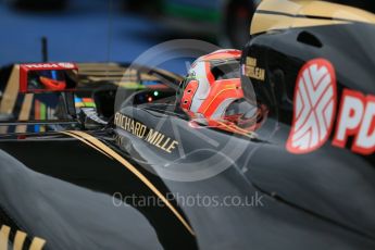 World © Octane Photographic Ltd. Lotus F1 Team E23 Hybrid – Romain Grosjean. Saturday 26th September 2015, F1 Japanese Grand Prix, Qualifying, Suzuka. Digital Ref: