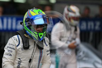 World © Octane Photographic Ltd. Williams Martini Racing FW37 – Felipe Massa and Mercedes AMG Petronas – Lewis Hamilton (2nd). Saturday 26th September 2015, F1 Japanese Grand Prix, Qualifying, Suzuka. Digital Ref: