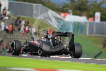 World © Octane Photographic Ltd. McLaren Honda MP4/30 – Fernando Alonso. Saturday 26th September 2015, F1 Japanese Grand Prix, Qualifying, Suzuka. Digital Ref: