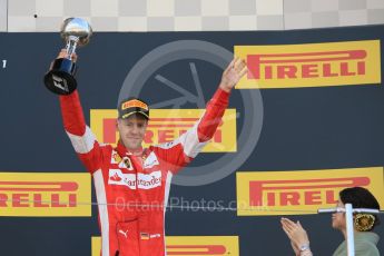 World © Octane Photographic Ltd. Scuderia Ferrari SF15-T– Sebastian Vettel (3rd). Sunday 27th September 2015, F1 Japanese Grand Prix, Podium, Suzuka. Digital Ref: