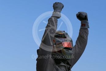 World © Octane Photographic Ltd. Mercedes AMG Petronas F1 W06 Hybrid – Lewis Hamilton (1st). Sunday 27th September 2015, F1 Japanese Grand Prix, Parc Ferme, Suzuka. Digital Ref: