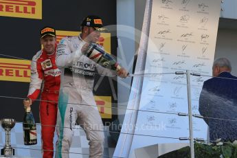 World © Octane Photographic Ltd. Mercedes AMG Petronas F1 W06 Hybrid – Lewis Hamilton (1st). Sunday 27th September 2015, F1 Japanese Grand Prix, Podium, Suzuka. Digital Ref: