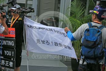 World © Octane Photographic Ltd. Fans in the paddock. Saturday 26th September 2015, F1 Japanese Grand Prix, Paddock, Suzuka. Digital Ref: 1445CB5D1838