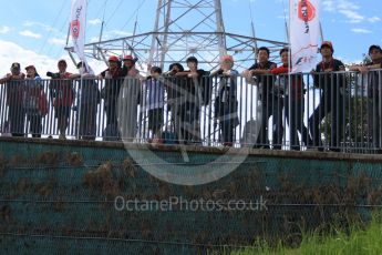 World © Octane Photographic Ltd. The Japanese fans waiting at the paddock entrance. Saturday 26th September 2015, F1 Japanese Grand Prix, Paddock, Suzuka. Digital Ref: 1445CB7D6294