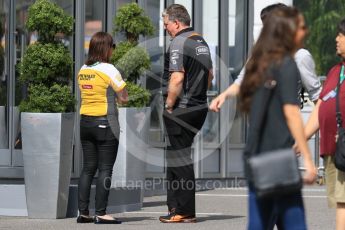 World © Octane Photographic Ltd. Renault and Force India in the paddock. Saturday 26th September 2015, F1 Japanese Grand Prix, Paddock, Suzuka. Digital Ref: 1445CB7D6357