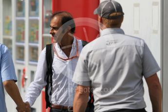 World © Octane Photographic Ltd. Emanuele Pirro in the paddock. Saturday 26th September 2015, F1 Japanese Grand Prix, Paddock, Suzuka. Digital Ref: 1445CB7D6371