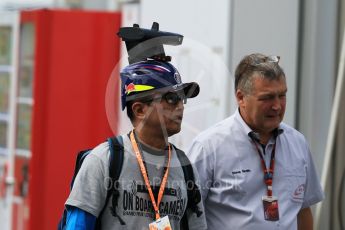 World © Octane Photographic Ltd. FOM guest Fans in the paddock. Saturday 26th September 2015, F1 Japanese Grand Prix, Paddock, Suzuka. Digital Ref: 1445CB7D6411