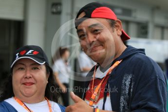 World © Octane Photographic Ltd. Fan with "I Love F1" hat. Sunday 27th September 2015, F1 Japanese Grand Prix, Paddock, Suzuka. Digital Ref: 1448CB7D7538