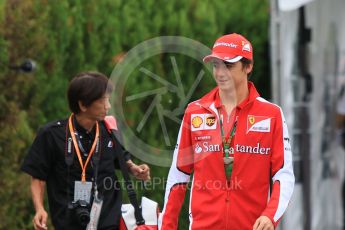 World © Octane Photographic Ltd. Scuderia Ferrari SF15-T– Esteban Gutierrez. Sunday 27th September 2015, F1 Japanese Grand Prix, Setup, Suzuka. Digital Ref: 1448CB7D7621