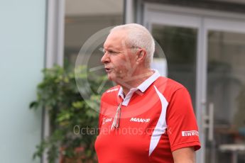 World © Octane Photographic Ltd. Manor Marussia F1 Team - John Booth. Sunday 27th September 2015, F1 Japanese Grand Prix, Setup, Suzuka. Digital Ref: 1448CB7D7862
