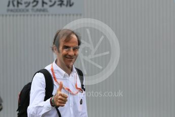 World © Octane Photographic Ltd. Emanuele Pirro. Sunday 27th September 2015, F1 Japanese Grand Prix, Setup, Suzuka. Digital Ref: 1448CB7D7905