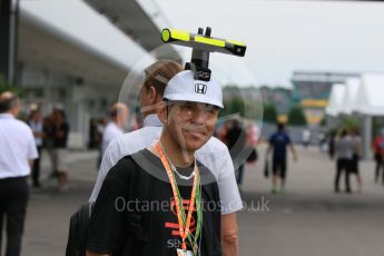 World © Octane Photographic Ltd. McLaren Honda - On Car Camera fans. Sunday 27th September 2015, F1 Japanese Grand Prix, Setup, Suzuka. Digital Ref: 1448CB7D7911