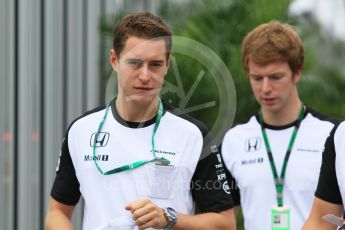 World © Octane Photographic Ltd. McLaren Honda - Stoffel Vandoorne. Sunday 27th September 2015, F1 Japanese Grand Prix, Setup, Suzuka. Digital Ref: 1448CB7D7945