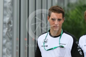 World © Octane Photographic Ltd. McLaren Honda - Stoffel Vandoorne. Sunday 27th September 2015, F1 Japanese Grand Prix, Setup, Suzuka. Digital Ref: 1448CB7D7946