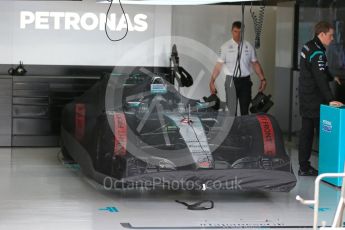 World © Octane Photographic Ltd. Mercedes AMG Petronas F1 W06 Hybrid – Nico Rosberg. Sunday 27th September 2015, F1 Japanese Grand Prix, Setup, Suzuka. Digital Ref: 1448LB1D3774