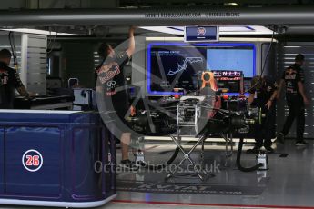 World © Octane Photographic Ltd. Infiniti Red Bull Racing RB11 of Daniil Kvyat fully rebuilt. Sunday 27th September 2015, F1 Japanese Grand Prix, Setup, Suzuka. Digital Ref: 1448LB1D3782