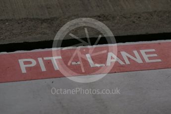 World © Octane Photographic Ltd. Pit lane marking. Sunday 27th September 2015, F1 Japanese Grand Prix, Setup, Suzuka. Digital Ref: 1448LB1D3818