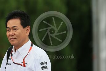 World © Octane Photographic Ltd. McLaren Honda - Yasuhisa Arai. Sunday 27th September 2015, F1 Japanese Grand Prix, Setup, Suzuka. Digital Ref: 1448LB1D3927