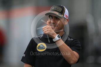 World © Octane Photographic Ltd. Lotus F1 Team E23 Hybrid – Pastor Maldonado. Sunday 27th September 2015, F1 Japanese Grand Prix, Setup, Suzuka. Digital Ref: 1448LB1D3983