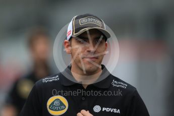 World © Octane Photographic Ltd. Lotus F1 Team E23 Hybrid – Pastor Maldonado. Sunday 27th September 2015, F1 Japanese Grand Prix, Setup, Suzuka. Digital Ref: 1448LB1D3999