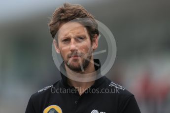 World © Octane Photographic Ltd. Lotus F1 Team E23 Hybrid – Romain Grosjean. Sunday 27th September 2015, F1 Japanese Grand Prix, Setup, Suzuka. Digital Ref: 1448LB1D4018