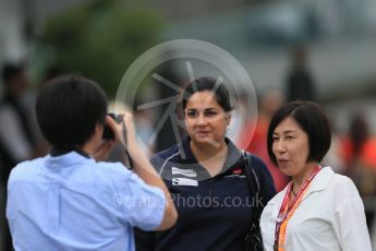 World © Octane Photographic Ltd. Sauber F1 Team - Monisha Kaltenborn. Sunday 27th September 2015, F1 Japanese Grand Prix, Setup, Suzuka. Digital Ref: 1448LB1D4035