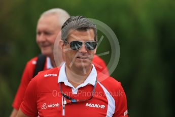 World © Octane Photographic Ltd. Manor Marussia F1 Team - Graeme Lowdon. Sunday 27th September 2015, F1 Japanese Grand Prix, Setup, Suzuka. Digital Ref: 1448LB1D4119