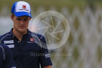 World © Octane Photographic Ltd. Sauber F1 Team C34-Ferrari – Marcus Ericsson. Sunday 27th September 2015, F1 Japanese Grand Prix, Setup, Suzuka. Digital Ref: 1448LB1D4313