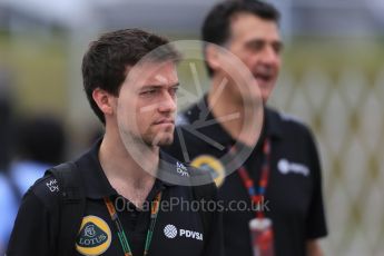 World © Octane Photographic Ltd. Lotus F1 Team Reserve Driver – Jolyon Palmer. Sunday 27th September 2015, F1 Japanese Grand Prix, Setup, Suzuka. Digital Ref: 1448LB1D4377