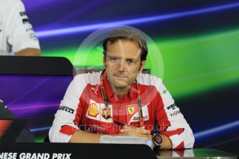 World © Octane Photographic Ltd. Team Personnel Press Conference. Friday 25th September 2015, F1 Japanese Grand Prix, Suzuka. Luigi Fraboni – Scuderia Ferrari Head of Engine Trackside operations. Digital Ref: 1444CB7D6136