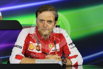 World © Octane Photographic Ltd. Team Personnel Press Conference. Friday 25th September 2015, F1 Japanese Grand Prix, Suzuka. Luigi Fraboni – Scuderia Ferrari Head of Engine Trackside operations. Digital Ref: 1444CB7D6152