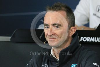 World © Octane Photographic Ltd. Team Personnel Press Conference. Friday 25th September 2015, F1 Japanese Grand Prix, Suzuka. Paddy Lowe - Mercedes AMG Petronas Executive Director. Digital Ref: 1444LB1D1918