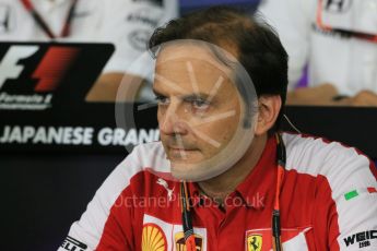 World © Octane Photographic Ltd. Team Personnel Press Conference. Friday 25th September 2015, F1 Japanese Grand Prix, Suzuka. Luigi Fraboni – Scuderia Ferrari Head of Engine Trackside operations. Digital Ref: 1444LB1D1921