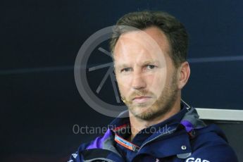 World © Octane Photographic Ltd. Team Personnel Press Conference. Friday 25th September 2015, F1 Japanese Grand Prix, Suzuka. Christian Horner – Infiniti Red Bull Racing team principle. Digital Ref: 1444LB1D1972