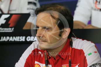 World © Octane Photographic Ltd. Team Personnel Press Conference. Friday 25th September 2015, F1 Japanese Grand Prix, Suzuka. Luigi Fraboni – Scuderia Ferrari Head of Engine Trackside operations. Digital Ref: 1444LB1D1988