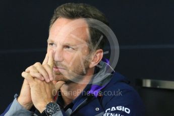 World © Octane Photographic Ltd. Team Personnel Press Conference. Friday 25th September 2015, F1 Japanese Grand Prix, Suzuka. Christian Horner – Infiniti Red Bull Racing team principle. Digital Ref: 1444LB1D2003